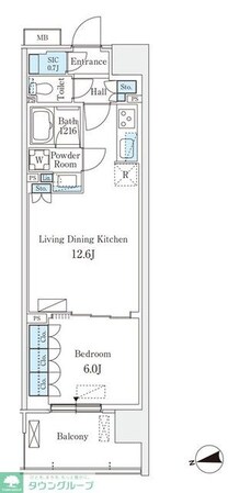 スカイグランデ津田沼の物件間取画像